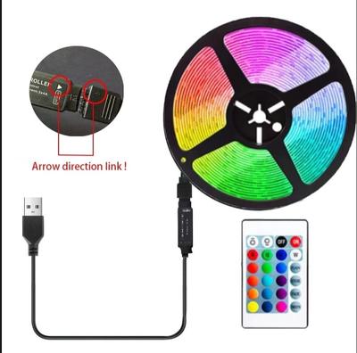 5M RGB LED Strip Light with Remote Control