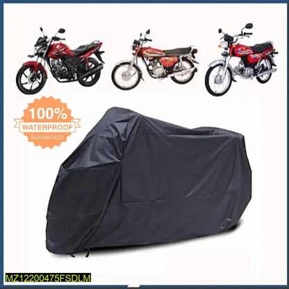 Waterproof Black Bike Cover for 125cc 150cc