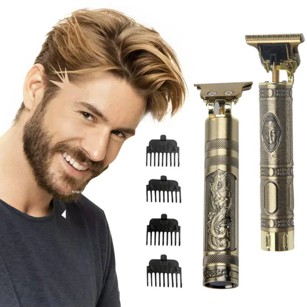 Vintage T9 Rechargeable Hair Trimmer Shaving Machine Professional Hair Clipper Shaver Electric Hair Removal Cutting Machine for men Beard Trimmer